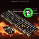 LIMEIDE GTX300 1600DPI 104 Keys USB Rainbow Suspended Backlight Wired Luminous Keyboard and Mouse Set, Cable Length: 1.4m(White)