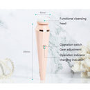 Multi-Functional Facial Cleansing Machine Beauty Massage Silicone Facial Cleansing Machine(Green)