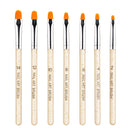 2 Sets 7 In 1 Phototherapy Pen Round Head Line Pen Transparent Rod Painted Pen Drawing Pen Nail Art Brush Tool(Gold Power)