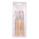 2 Sets 7 In 1 Phototherapy Pen Round Head Line Pen Transparent Rod Painted Pen Drawing Pen Nail Art Brush Tool(Gold Power)