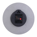 Round Silent Clock Walnut Wall Clock