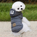 Winter Padded Coat Super Warm and Soft Cotton Jacket for Pet Dog, Size:M(Grey)