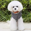 Winter Padded Coat Super Warm and Soft Cotton Jacket for Pet Dog, Size:M(Grey)