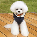 Winter Padded Coat Super Warm and Soft Cotton Jacket for Pet Dog, Size:L(Blue)