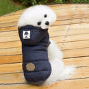 Winter Padded Coat Super Warm and Soft Cotton Jacket for Pet Dog, Size:XL(Blue)