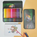 72-Color Tin Box Oily Drawing Color Pencils