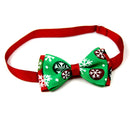 5 PCS Christmas Holiday Pet Cat Dog Collar Bow Tie Adjustable Neck Strap Cat Dog Grooming Accessories Pet Product(2)