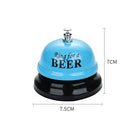 3 PCS Bar Counter Dishes Ring Bell Pendant Brass Bell Meal Bell(Blue Letters)
