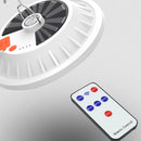 V61 Solar + RC 60 LEDs UFO Rechargeable Light Household Emergency Light Bulb Outdoor Camping Night Market Stall Light