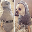 Autumn Winter Fleece Hooded Teddy Pet Dog Sweater Clothes, Size:M(Grey)