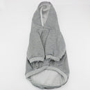 Autumn Winter Fleece Hooded Teddy Pet Dog Sweater Clothes, Size:M(Blue)