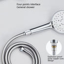 Shower Hose Water Heater Rain Shower Bathroom Stainless Steel Shower PVC Nozzle Hose, Specification: 2m Silver