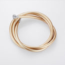 Shower Hose Water Heater Rain Shower Bathroom Stainless Steel Shower PVC Nozzle Hose, Specification: 1.5m Golden