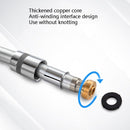 Shower Hose Water Heater Rain Shower Bathroom Stainless Steel Shower PVC Nozzle Hose, Specification: 1.5m Golden