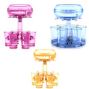 6 Shot Glass Dispenser And Holder Automatic Diversion Pourer(Wine Red)