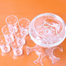 6 Shot Glass Dispenser And Holder Automatic Diversion Pourer(Gold)
