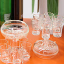 6 Shot Glass Dispenser And Holder Automatic Diversion Pourer(Sky Blue)