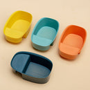 2 PCS Saddle Food Waste Drain Basket(Gentian Green)