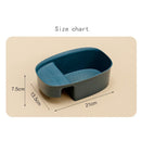 2 PCS Saddle Food Waste Drain Basket(Gentian Green)