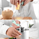 9 in 1 Plastic Handle Stainless Steel Kitchen Utensils Household Gadget Set(Cyan)