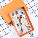 2 PCS 4 In1 False Eyelash Assistant Eyebrow Clipper Beauty Tool(Golden)