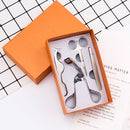 2 PCS 4 In1 False Eyelash Assistant Eyebrow Clipper Beauty Tool(Silver)