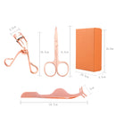 2 PCS 4 In1 False Eyelash Assistant Eyebrow Clipper Beauty Tool(Black)