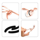 2 PCS 4 In1 False Eyelash Assistant Eyebrow Clipper Beauty Tool(Rose Gold)