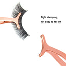 2 PCS 4 In1 False Eyelash Assistant Eyebrow Clipper Beauty Tool(Titanium-plated Color)