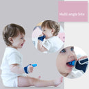 ZT001 Baby Silicone Molar Finger Cots Children Anti-Bite Hand Breathable Thumb Cots Teether Maternal And Baby Products(Red Transparent)