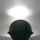 Motorcycle Modified Retro LED Angel Eye Headlight(Black Shell Blue Circle White Light)