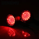 Motorcycle Universal Retro LED Turn Signal Light(Electroplating Shell Yellow Cover)