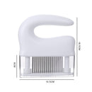 Stainless Steel Tenderloin Meat Knocking Meat Needle 48-Pin Household Kitchen Rib Breaker(White)