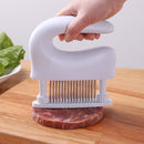 Stainless Steel Tenderloin Meat Knocking Meat Needle 48-Pin Household Kitchen Rib Breaker(White)