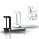 Headphone Bracket Internet Cafe Monitor Earphone Hanger Desktop Earphone Display Stand, Style: Lock Clip Type (Black)