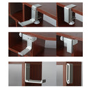 Headphone Bracket Internet Cafe Monitor Earphone Hanger Desktop Earphone Display Stand, Style: Lock Clip Type (Black)