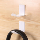 2 PCS Headphone Bracket Sticky Headset Hanger(White)