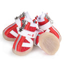 JML Pet Sports Shoes Non-Slip Wear-Resistant Comfortable Breathable Dog Shoes, Size: 1(Red)
