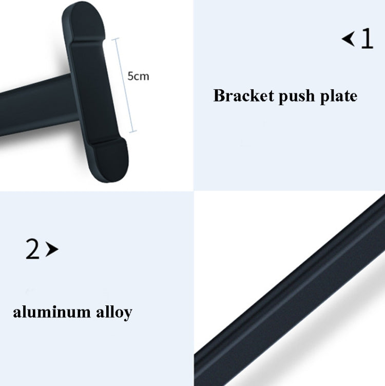 Headphone Holder Aluminum Alloy Internet Cafe Computer Headphone Stand Hanger Hook Display Shelf(Z2 Black)