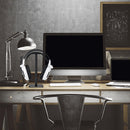 Headphone Holder Aluminum Alloy Internet Cafe Computer Headphone Stand Hanger Hook Display Shelf( D5 Silver White)