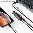WOTOBE WTB-CQT23L 83W PD3.0+QC3.0 Car Charger(Black Red Light)