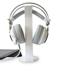 2 PCS Universal Headphone Holder Display Shelf Internet Cafe Computer Headphone Hanger(White )