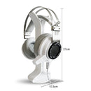 2 PCS Universal Headphone Holder Display Shelf Internet Cafe Computer Headphone Hanger(White )