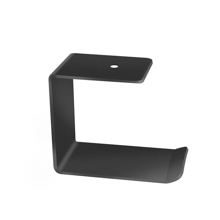 2 PCS Z5 All-Aluminum Alloy Headphone Holder Hanger Hook Wall Display Shelf(Black)