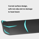 2 PCS Z5 All-Aluminum Alloy Headphone Holder Hanger Hook Wall Display Shelf(Black)