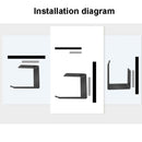 2 PCS Z5 All-Aluminum Alloy Headphone Holder Hanger Hook Wall Display Shelf(Silver Gray)