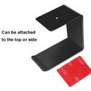 2 PCS Z5 All-Aluminum Alloy Headphone Holder Hanger Hook Wall Display Shelf(Black)
