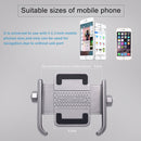 Bicycle Riding Navigation Mobile Phone Holder Motorcycle Car Aluminum Alloy Mobile Phone Holder(Handlebar Silver)