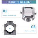 Bicycle Riding Navigation Mobile Phone Holder Motorcycle Car Aluminum Alloy Mobile Phone Holder(Handlebar Silver)