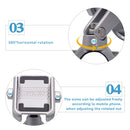 Bicycle Riding Navigation Mobile Phone Holder Motorcycle Car Aluminum Alloy Mobile Phone Holder(Handlebar Silver)
